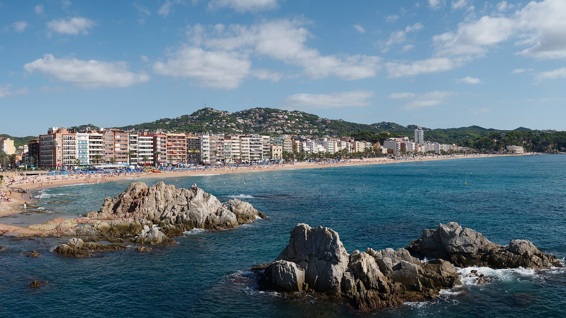 Het strand van Lloret de Mar