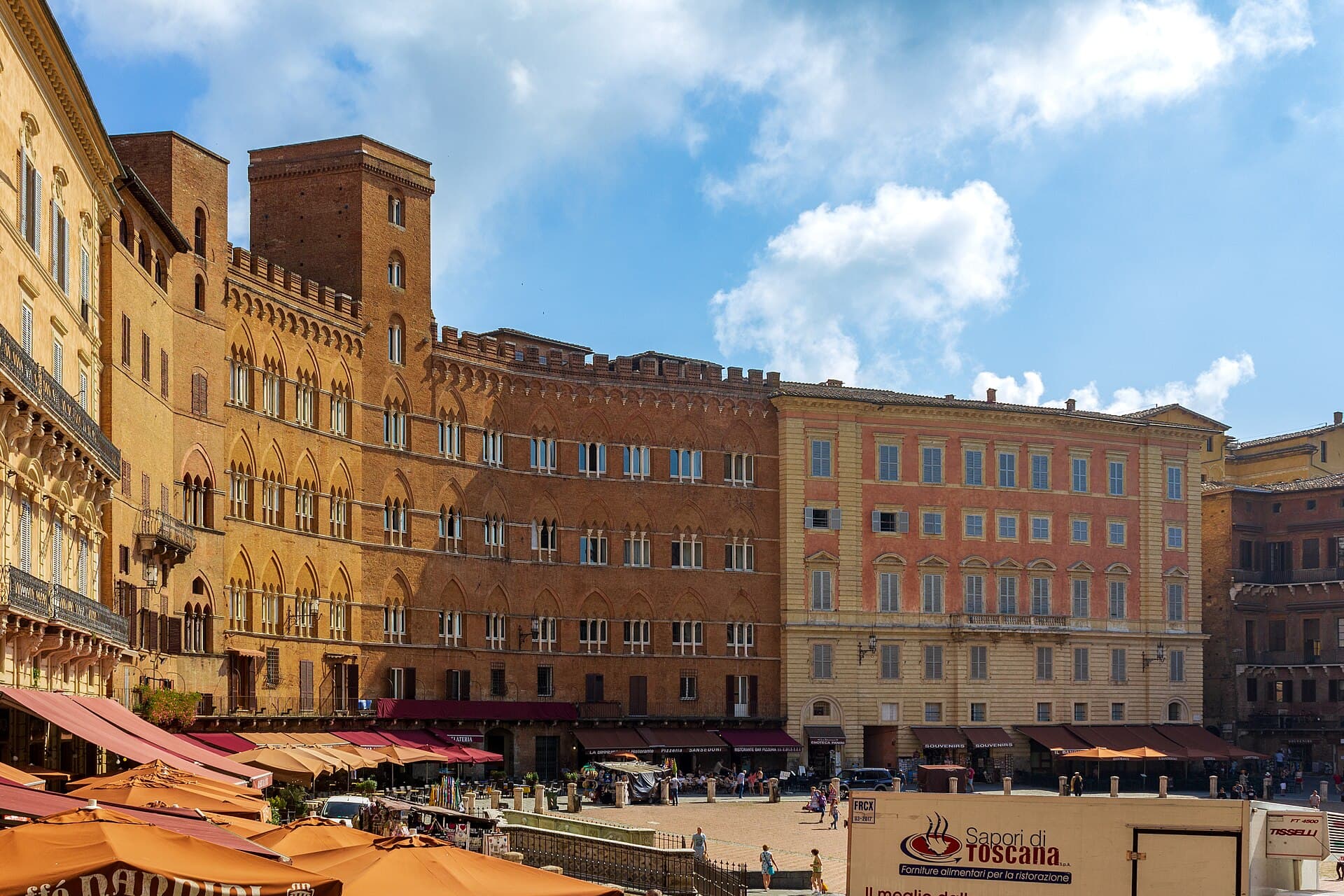 De Piazza del Campo in Siena
